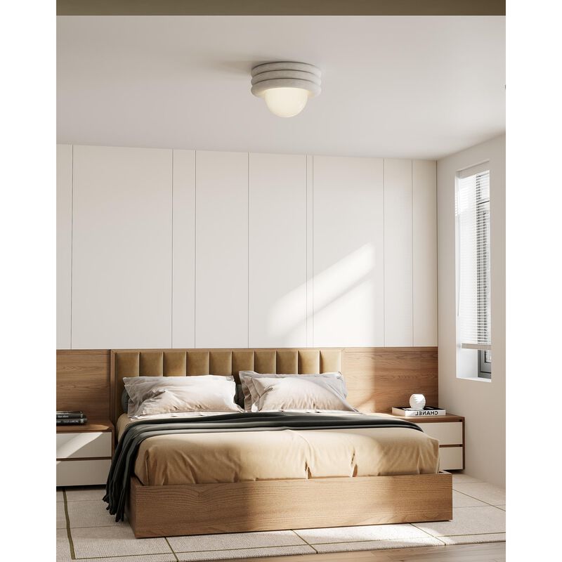 Harvey 12 Inch Semi Flush Mount by Alora Mood